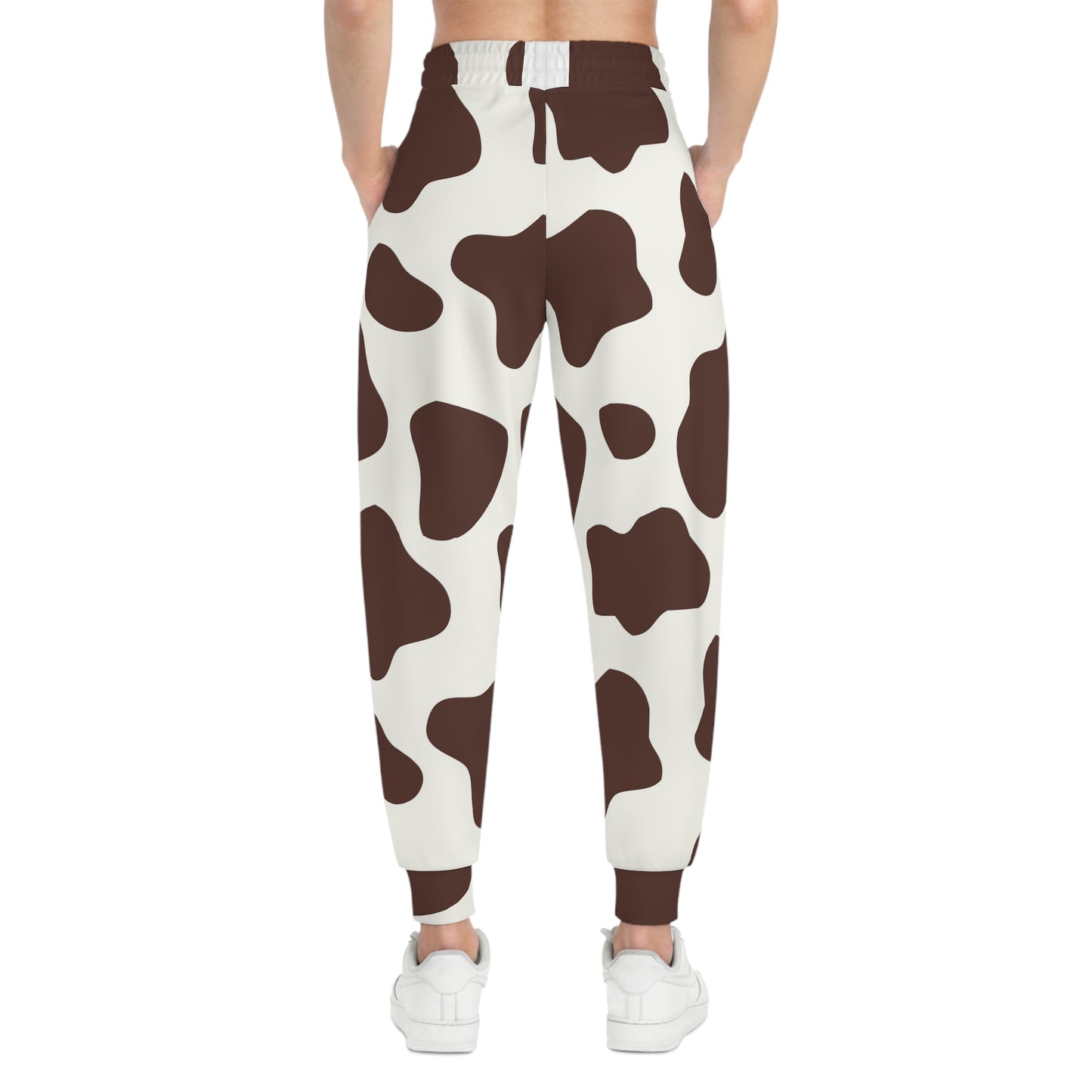 brown cow print Joggers