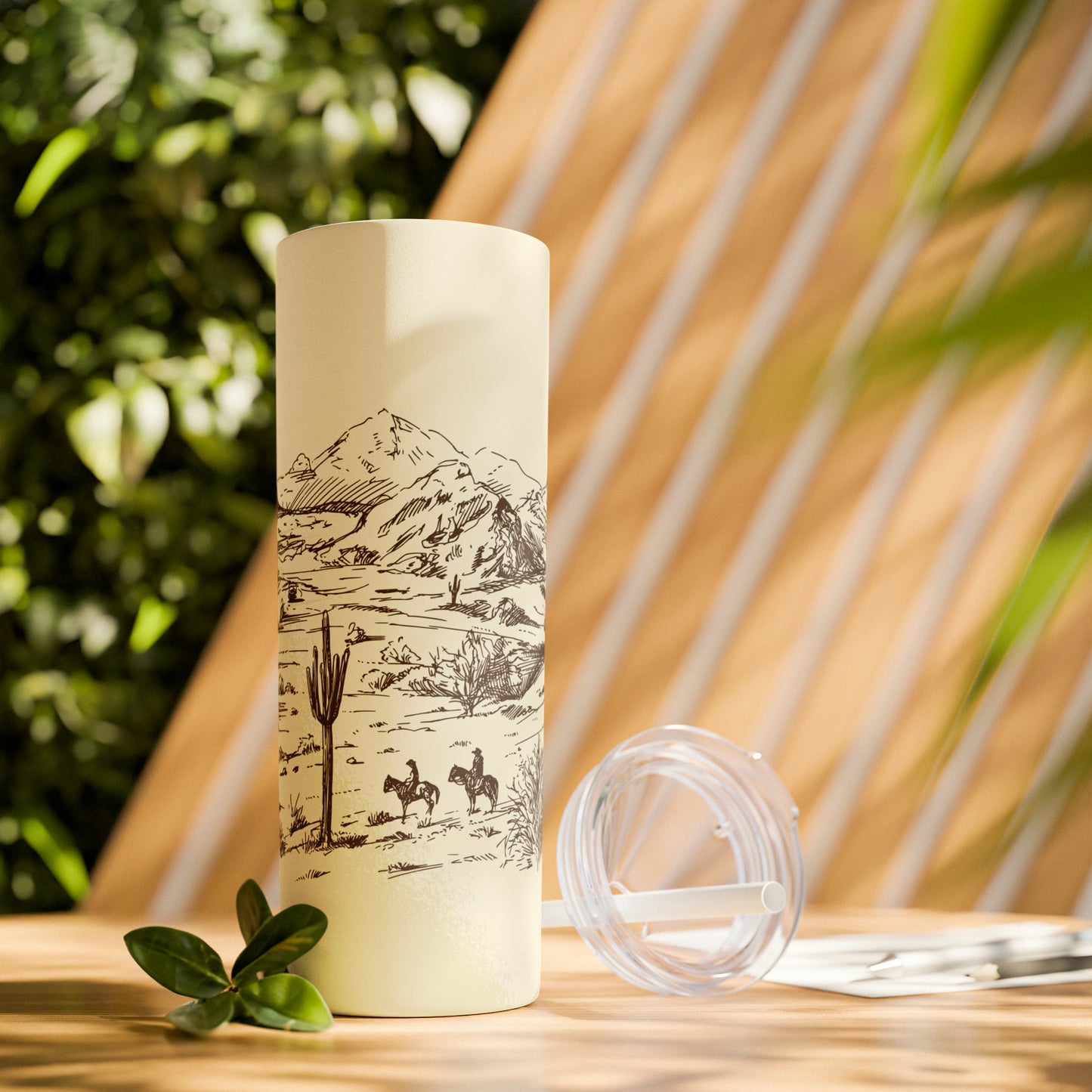 Skinny Tumbler with Straw, 20oz