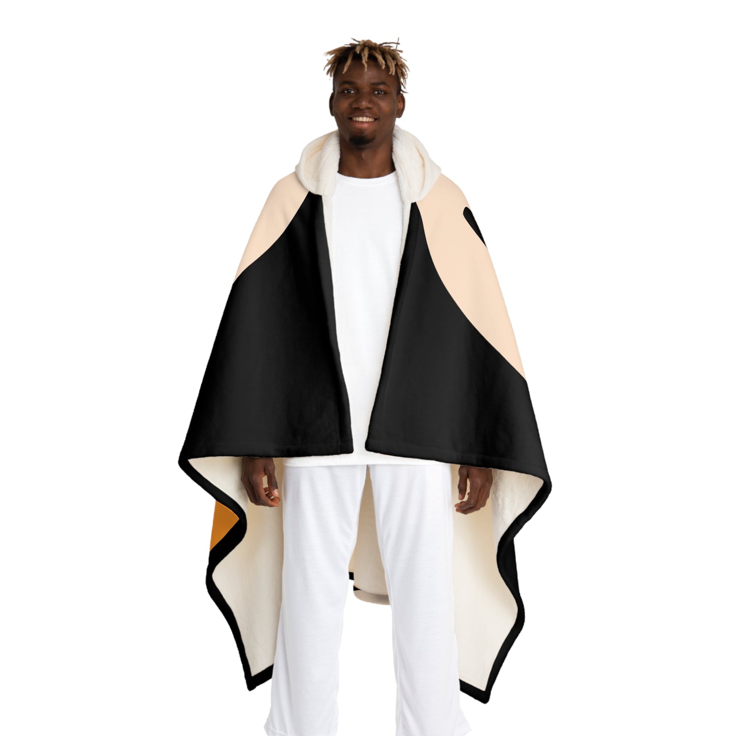 Hey Boo Hooded Fleece Blanket