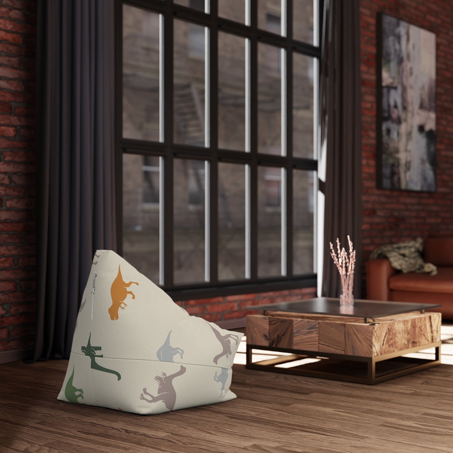 Dino Bean Bag Chair Cover