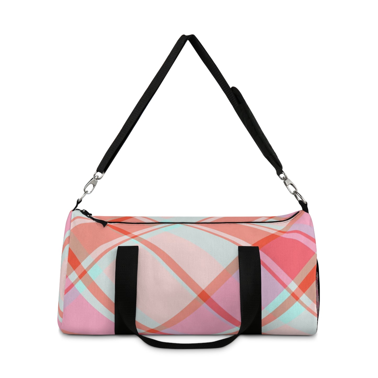 Pink plaid Duffel Bag