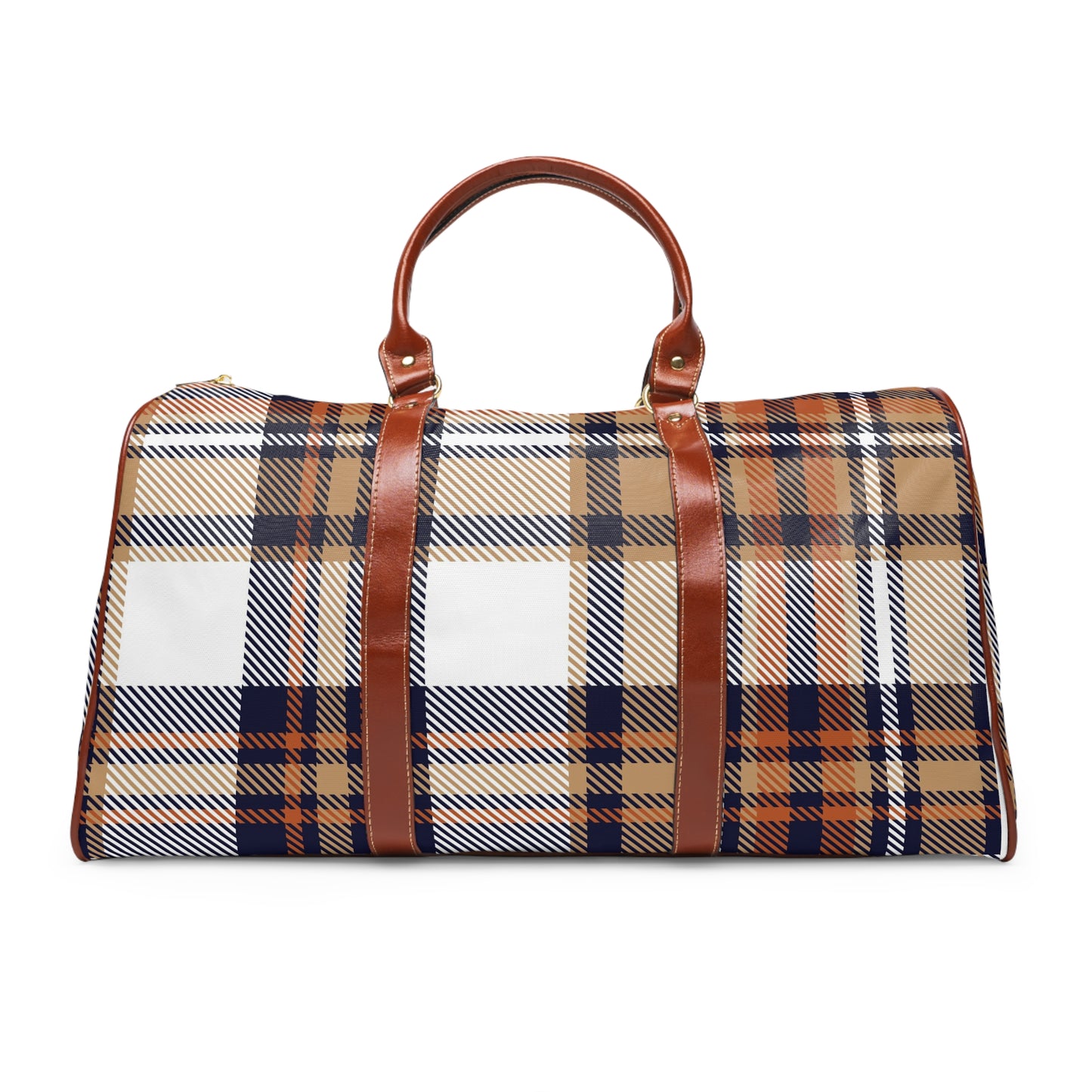 Plaid Waterproof Travel Bag