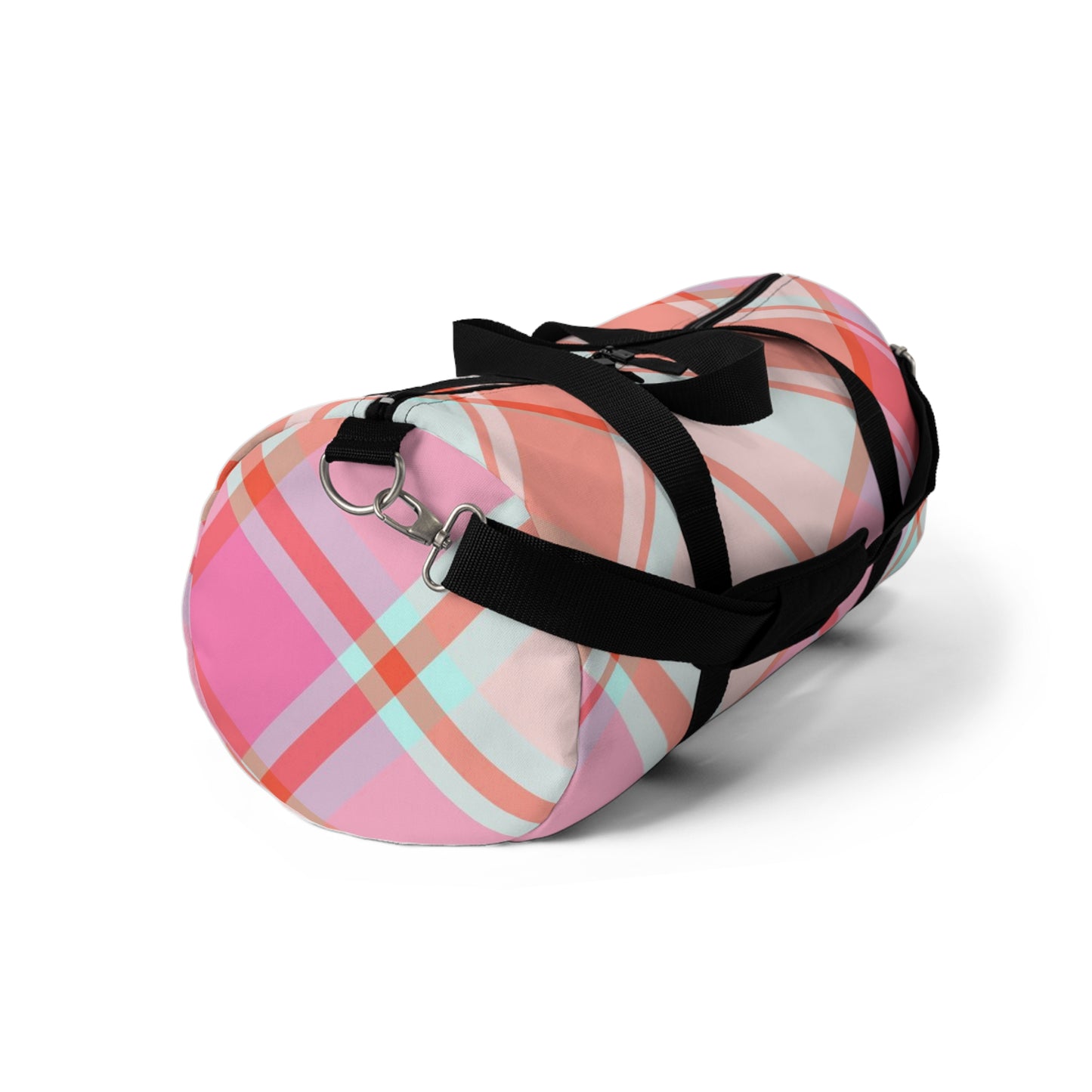 Pink plaid Duffel Bag