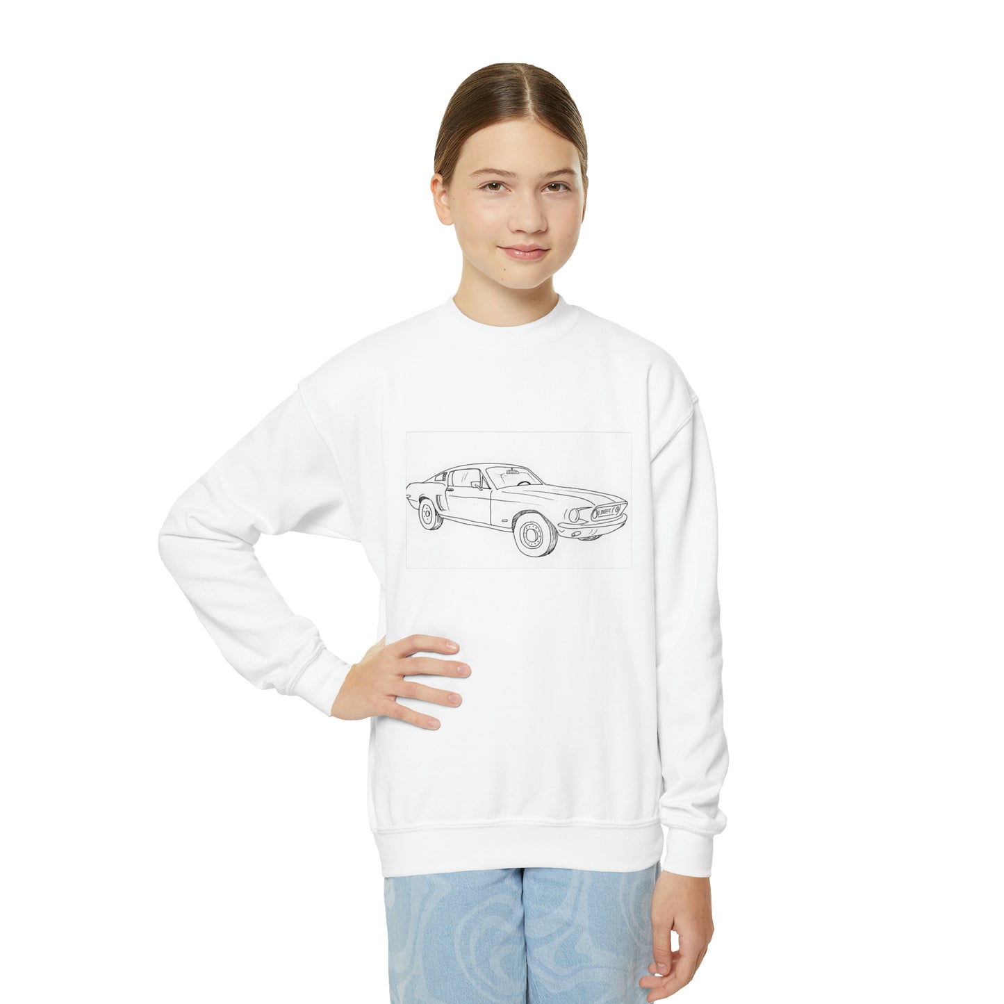 Youth Car Crewneck Sweatshirt