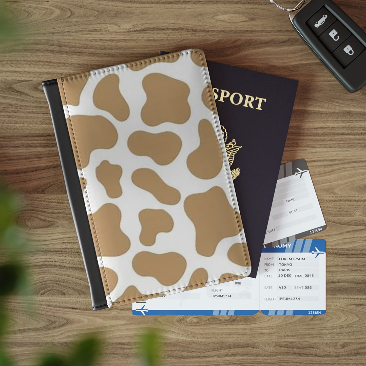 Cow Print Passport Cover