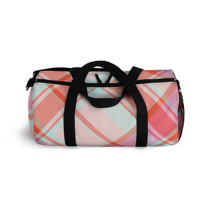 Pink plaid Duffel Bag