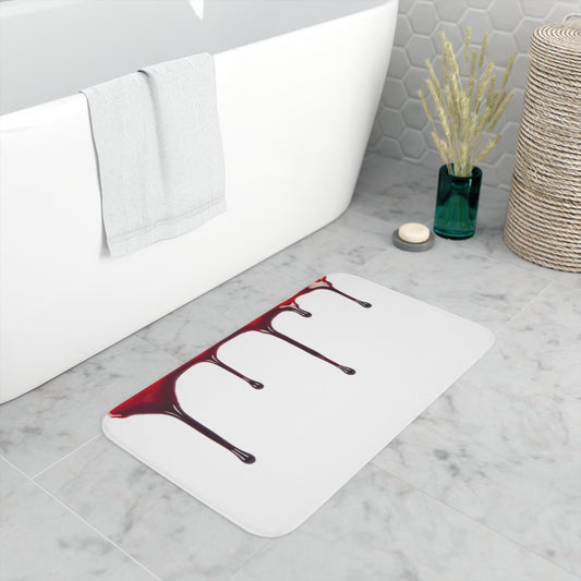 Blood drip Memory Foam Bath Mat