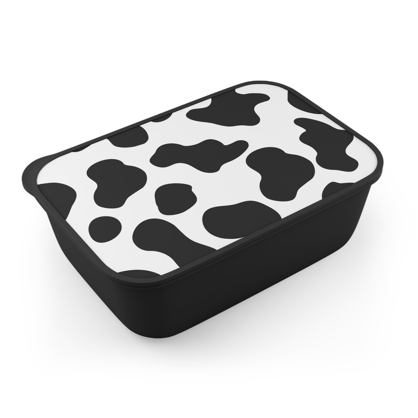 Cow Bento Box with Band and Utensils