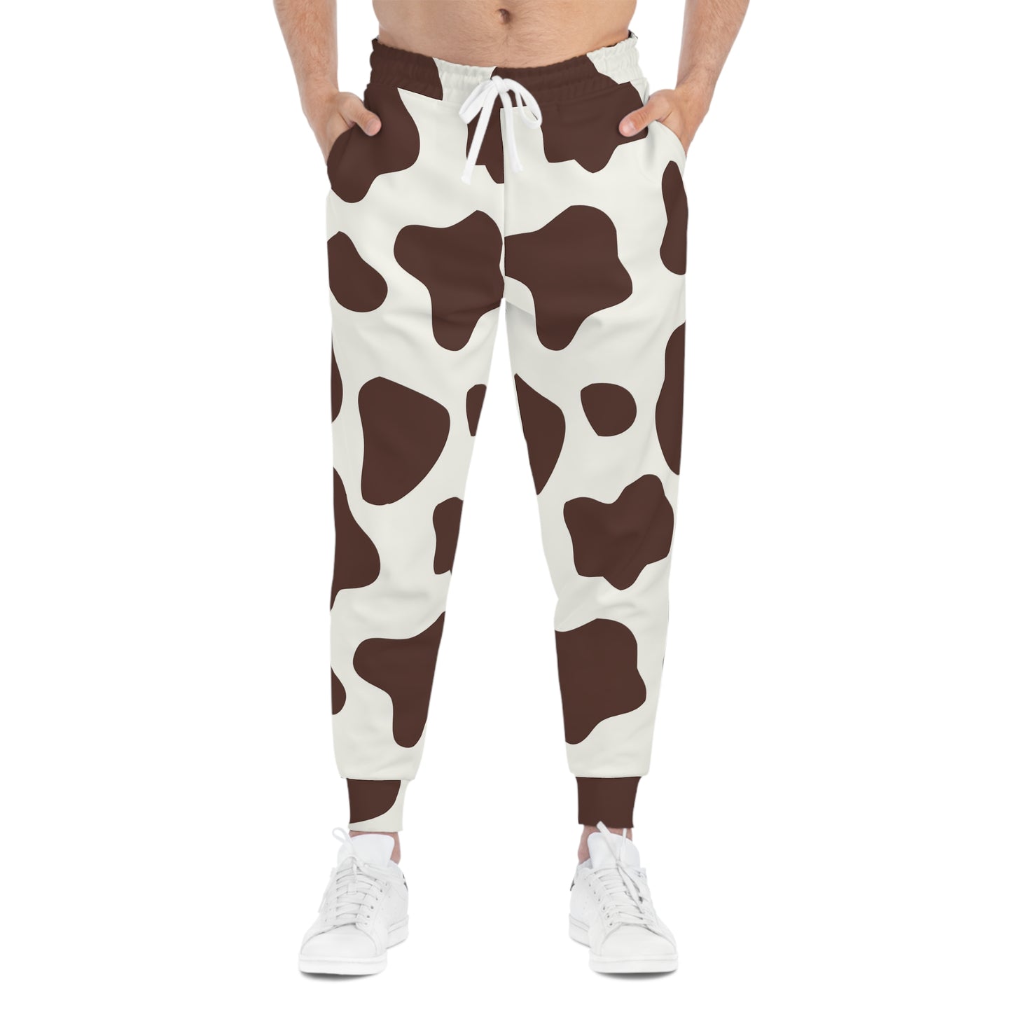 brown cow print Joggers