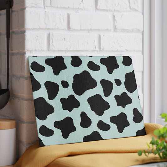 Cow print Glass Cutting Board