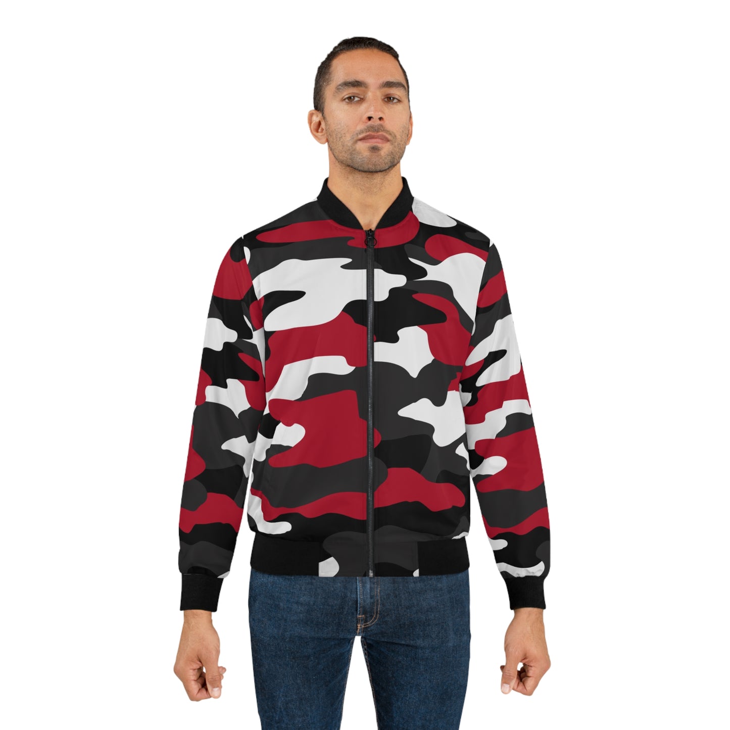 Men's red camo Bomber Jacket