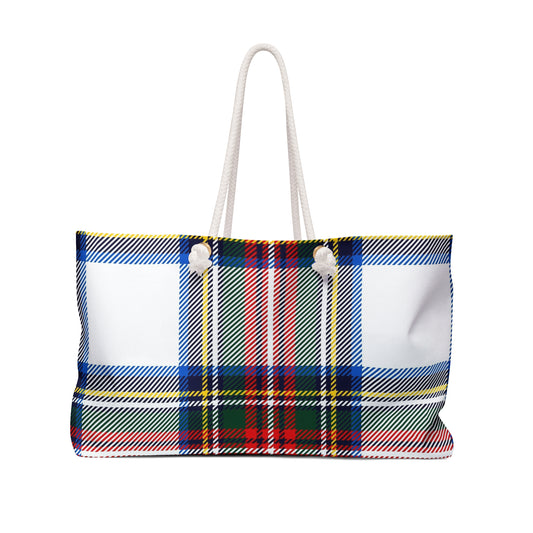 Plaid Weekender Bag