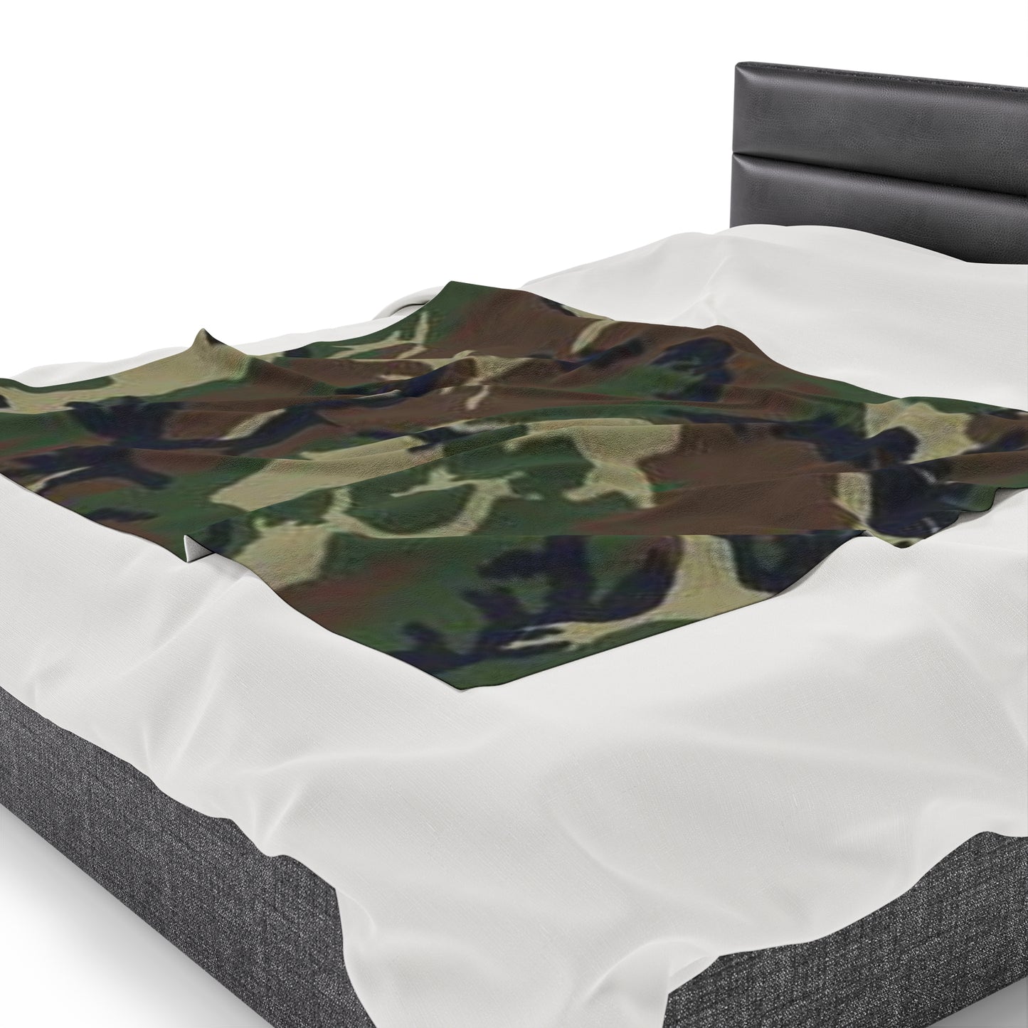 Velveteen Camo Plush Blanket