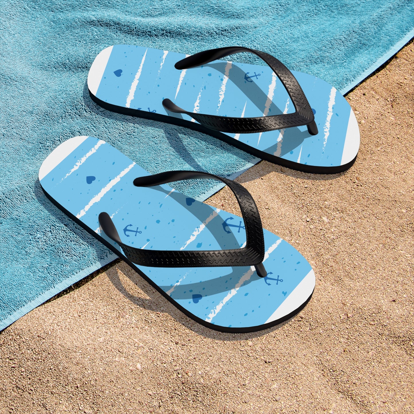 Blue Flip-Flops