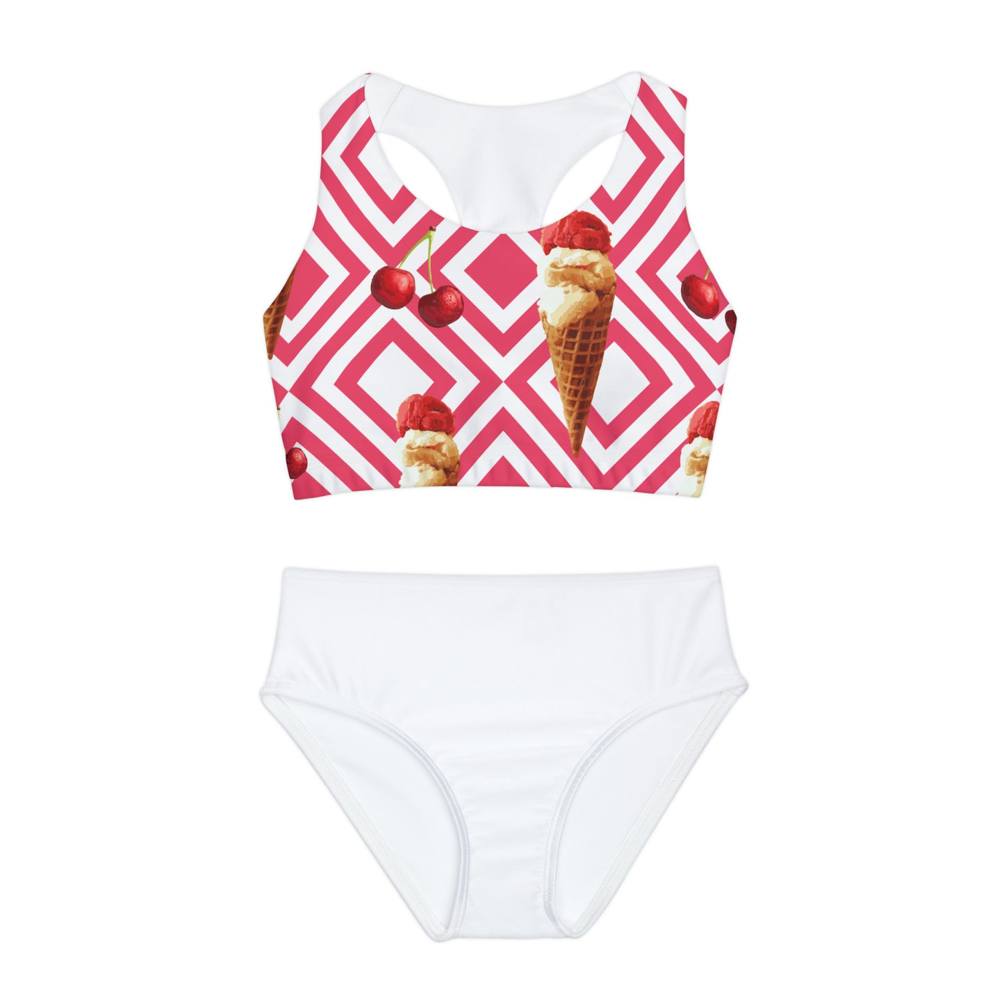 Girls Two Piece Swimsuit (AOP)