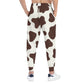 brown cow print Joggers