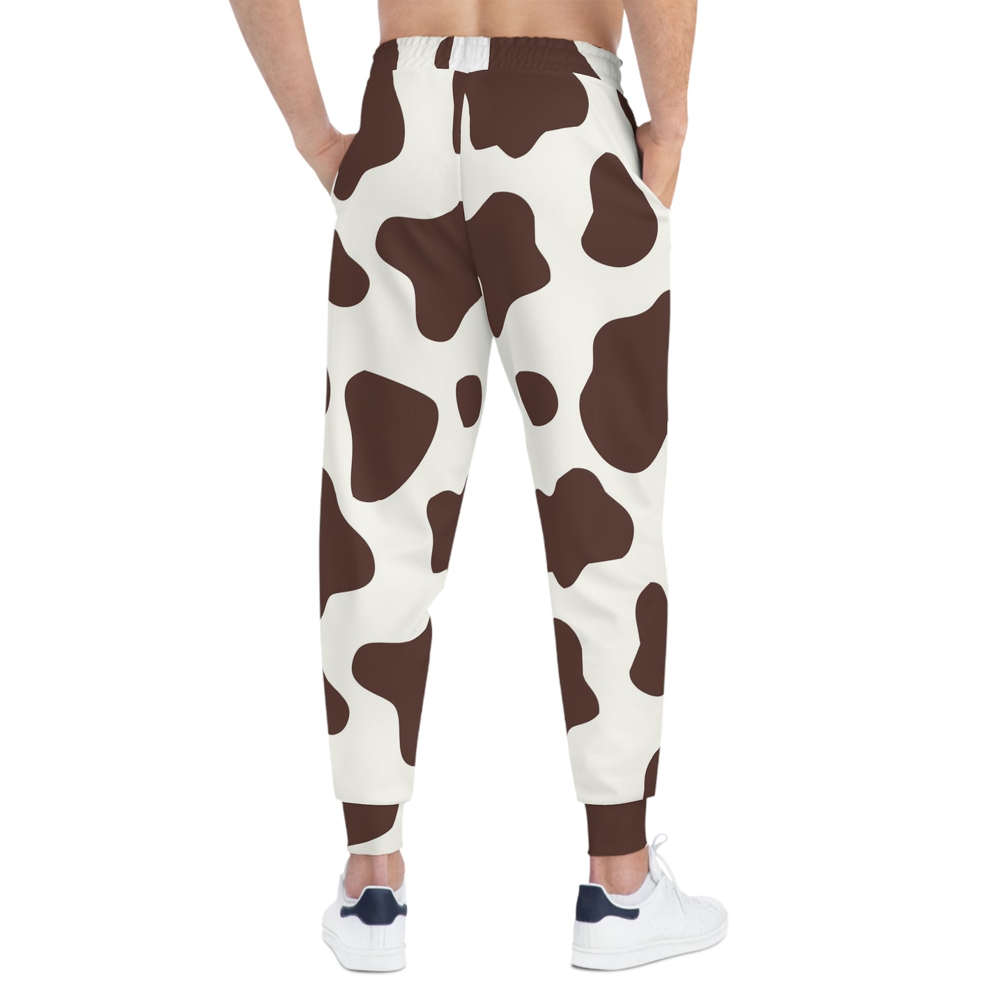 brown cow print Joggers