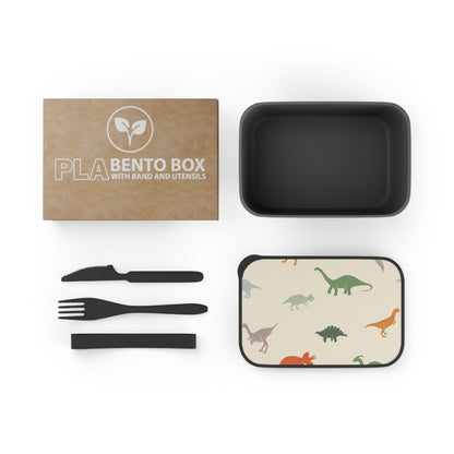 PLA Dino Bento Box with Band and Utensils