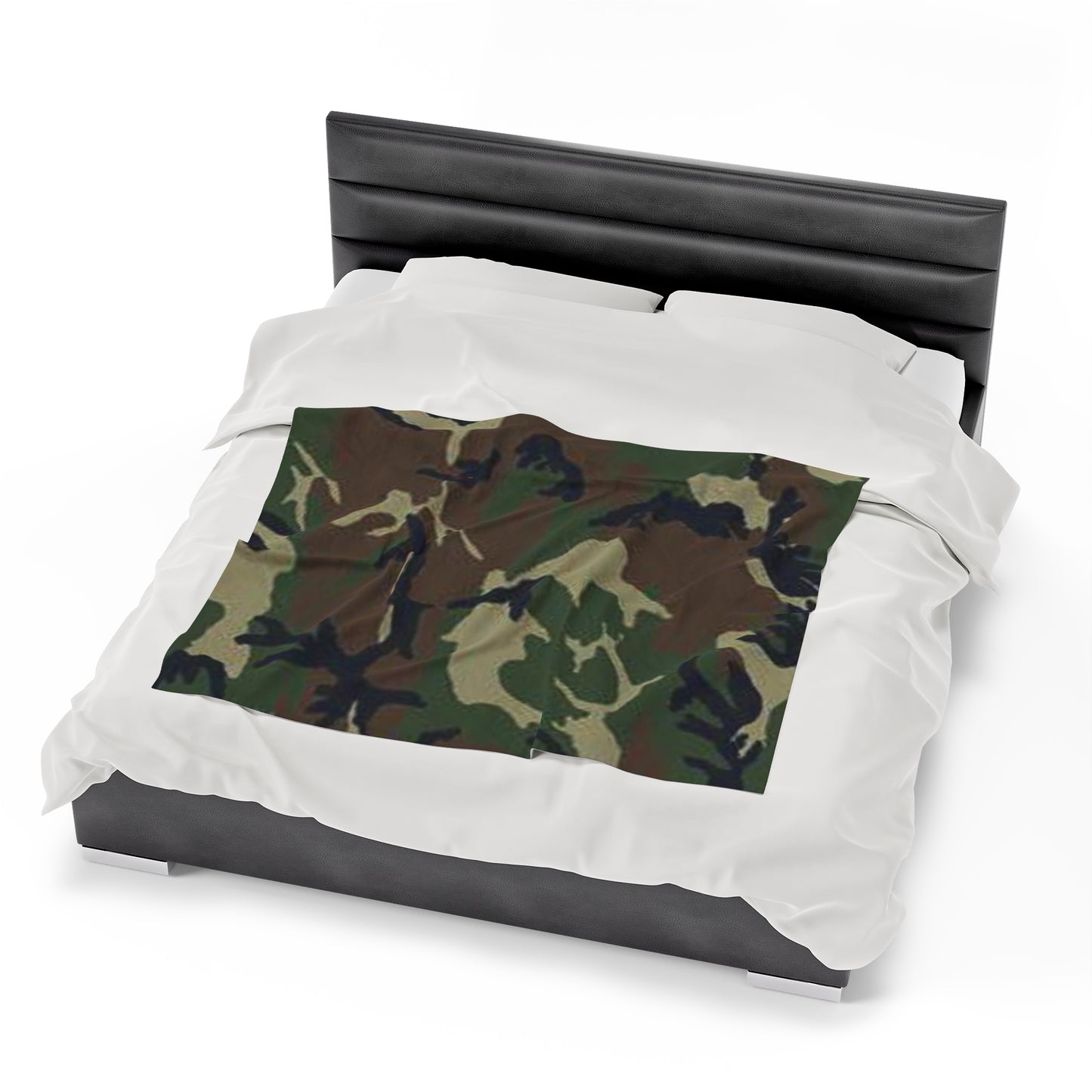 Velveteen Camo Plush Blanket