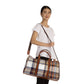 Plaid Waterproof Travel Bag