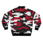 Men's red camo Bomber Jacket