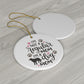 Dog Mom Ceramic Ornament, 4 Shapes