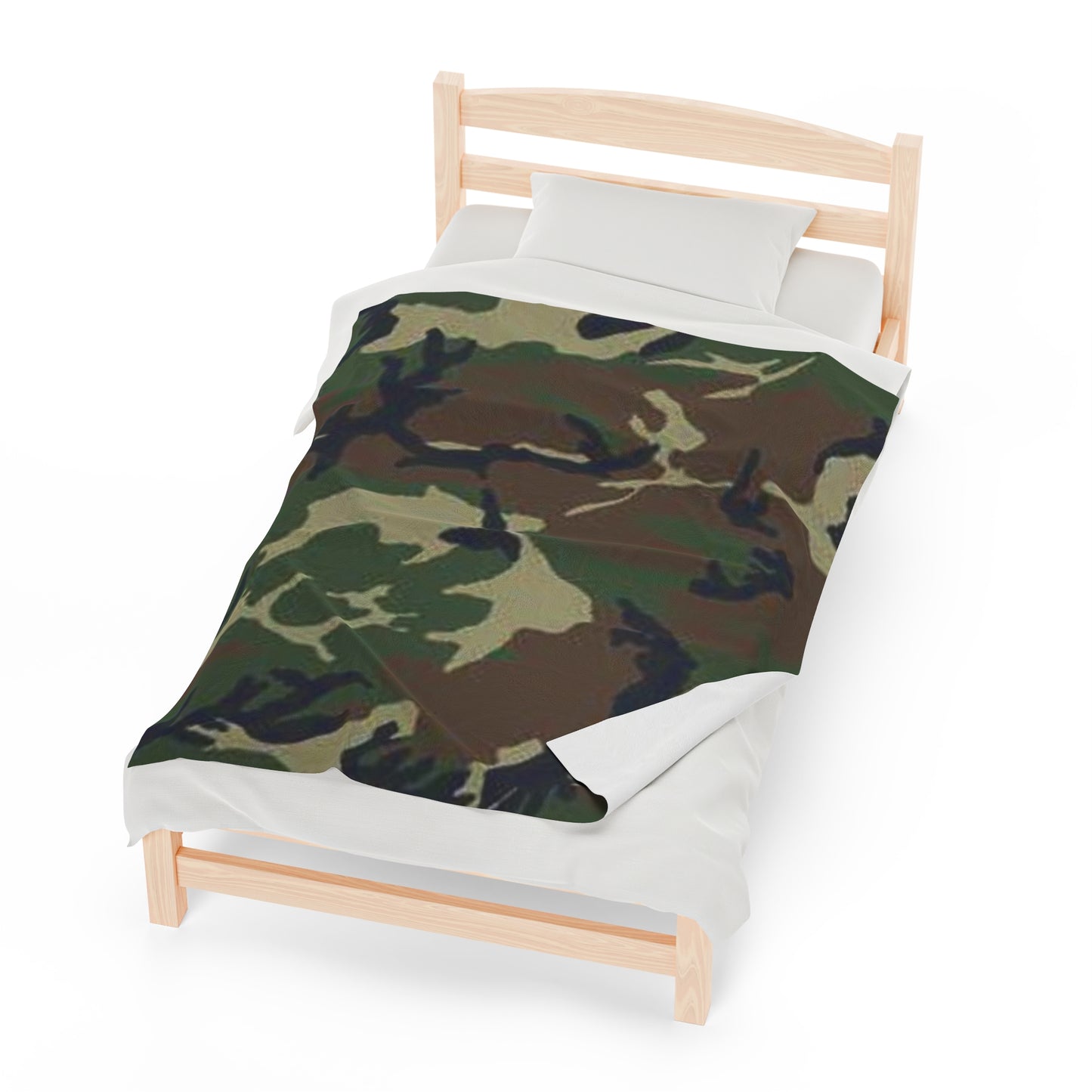 Velveteen Camo Plush Blanket