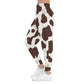 brown cow print Joggers