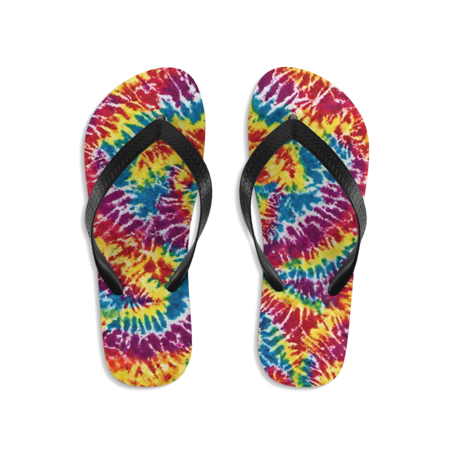 Ocean Echoes Tye-Dye Flip Flops