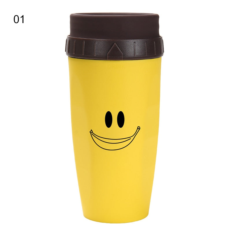 WannableShop™ Durable Double Layer Coverless Twist Cup Portable Handy Straw Cup