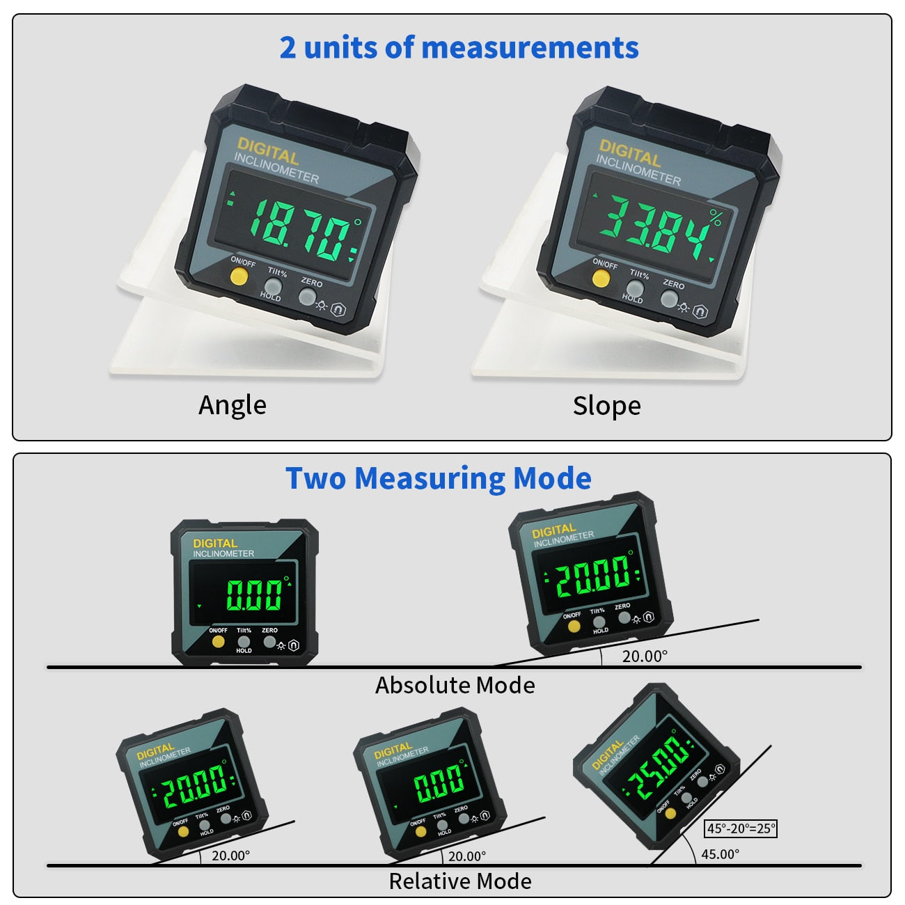 WannableShop™ Digital Electronic Level Digital Angle Finder